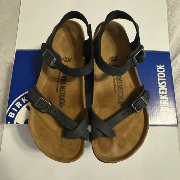 Birkenstock Taormina Black Size 36 EUC - Picture 1 of 5
